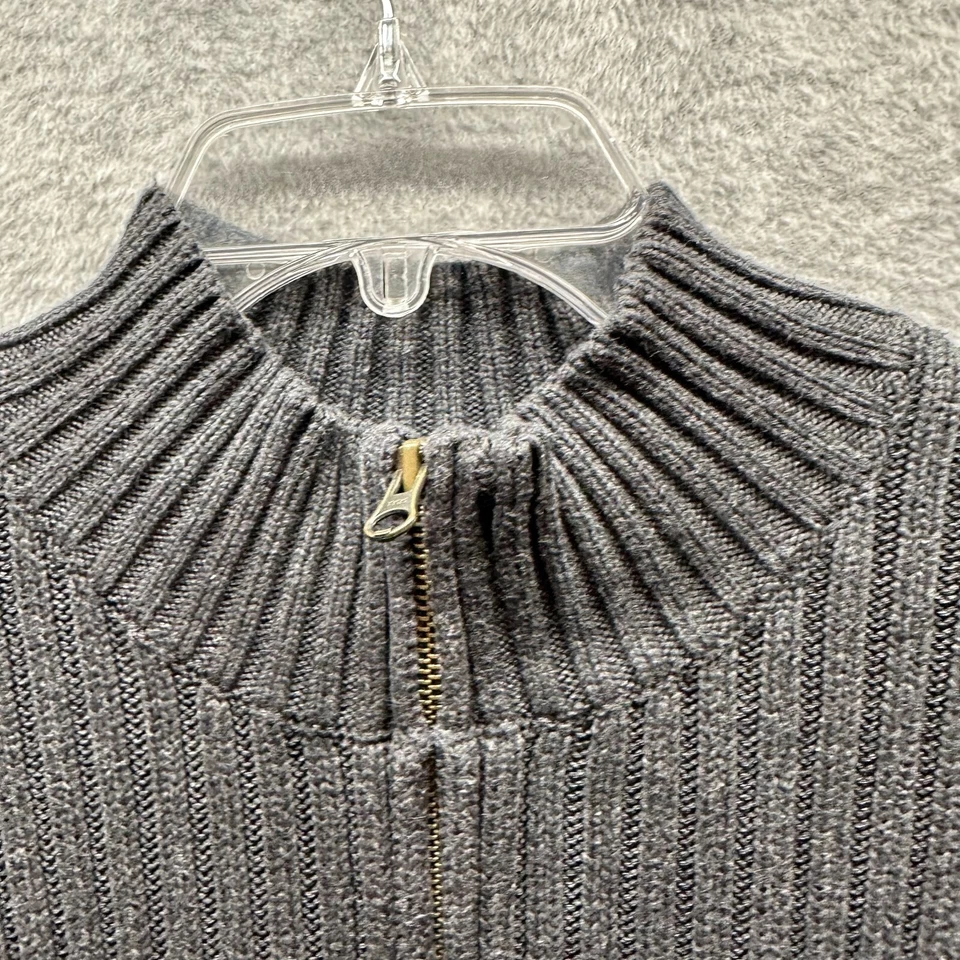 Suéter De Colección Lands End Para Hombre Extra Grande XL Gris Pescador Tejido Hecho en Japón Foto 4 de 4