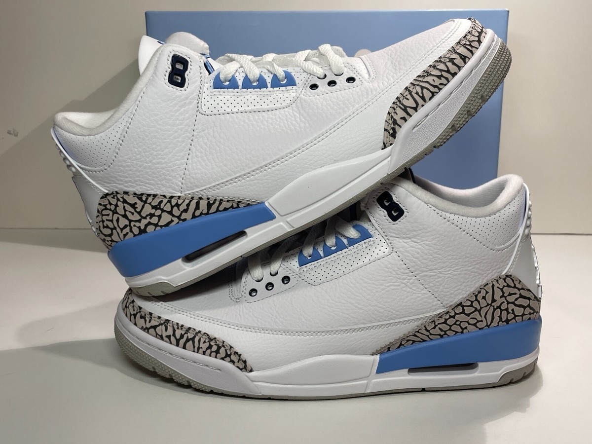 Nike Air Jordan 3 Retro UNC University Blue CT8532-104 | Size 9.5M