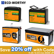 50ah 100ah 150ah 280ah 12v Deep Cycle Lifepo4 Lithium Battery For Rv Solar Home