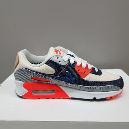 NIKE AIR MAX 90 DENHAM "INFARED" (CU1646 400) TRAINERS VARIOUS SIZES - Picture 8 of 12