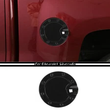For Chevy Silverado GMC Sierra 2014-18 Filler Fuel Door Tank Gas Cap Cover Black