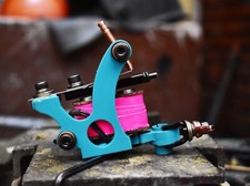 Handmade tattoo machine medium liner 5-14rs, Running 140-145 Hz  4.5 V Unloaded