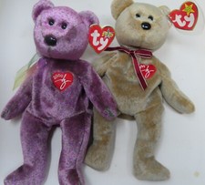 Ty Beanie Babies Plush Lot 1999 and 2000 Signature Bear