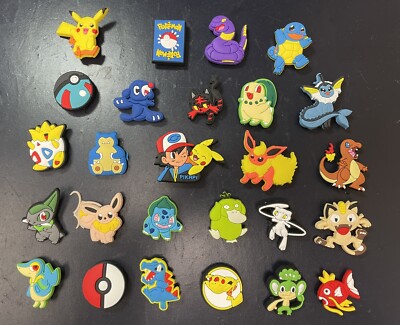 【関税込み】Jibbitz Pokemon Pokemon Croc Charms Pikachu Squirtle Jibbitz Style, boys