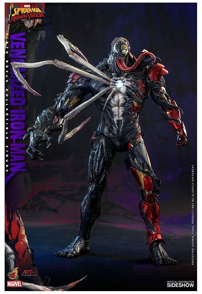 MARVEL Maximum Venom Venomized Iron Man Action Figure Hot Toys