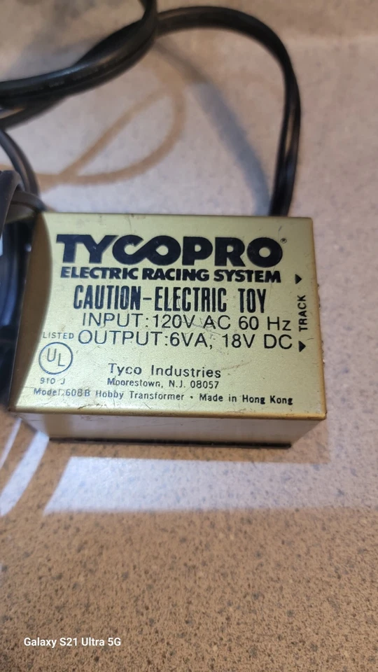 Sistema de carreras eléctrico Tyco Pro transformadores modelo 6086 para coches de ranura Foto 2 de 4
