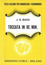 Spartito musicale Toccata in Re Minore J.S Bach per mandolino e fisarmonica