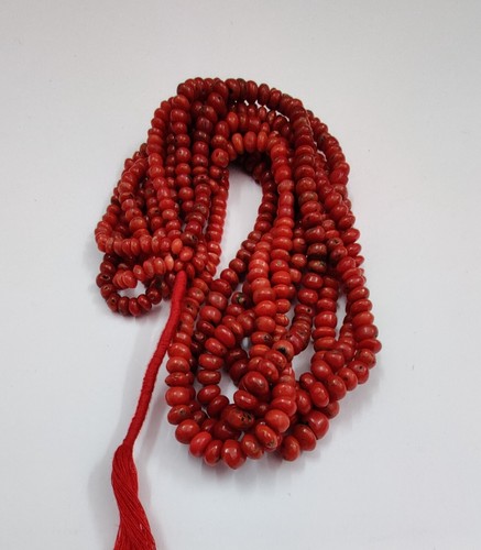 Italian Sea Coral Red Beads Natural Undyed Untreated 100% Coral Beads - Picture 10 of 12