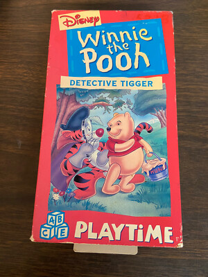 Disney's Winnie the Pooh - Pooh Playtime - Detective Tigger VHS, 1994