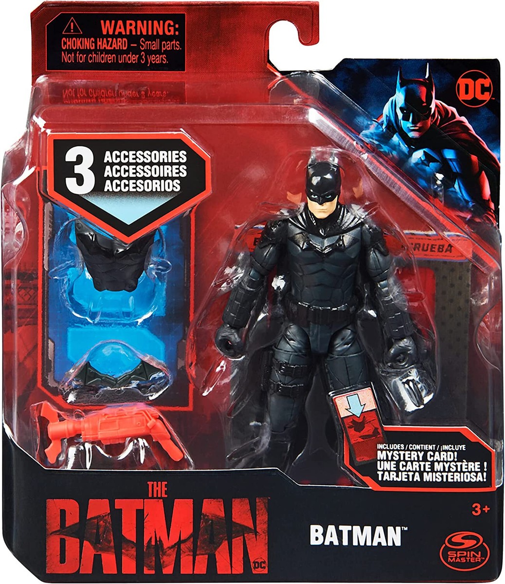 DC Comics Batman 10cm Action Figure with 3 Accessories and Mystery