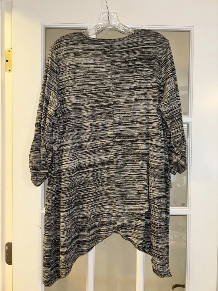 Suéter túnica Serena Williams assinatura declaração cinza manga 3/4 2XL - Imagem 4 de 4