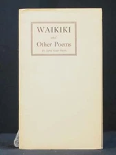 Jared Gage Smith / Waikiki and Other Poems 1st Edition 1930