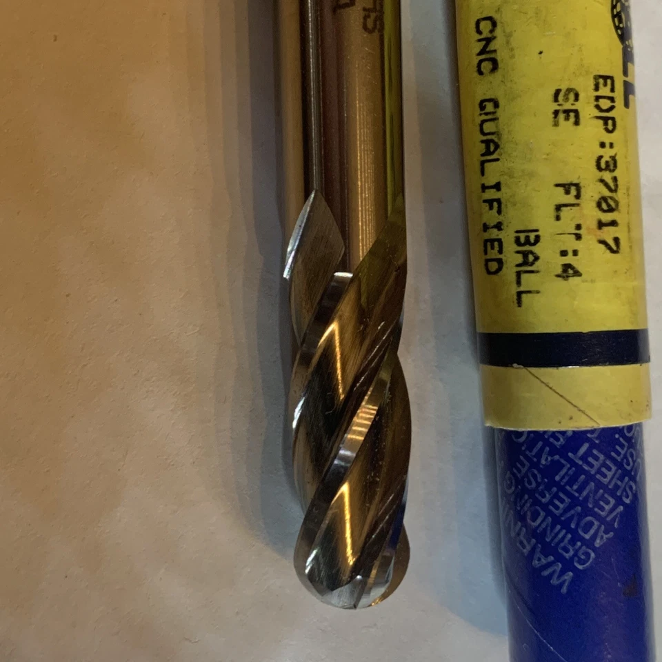 Doall End mill CNC Qualified 3/8x3/8x1 Flt:4 Style: D644 - Image 3 of 4