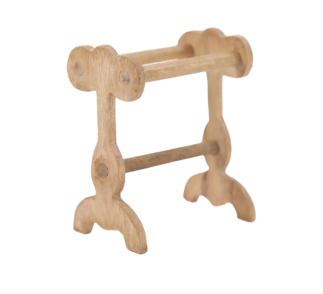 Dolls House Free Standing Towel Rail Rack Towels Holder Bathroom Accessory