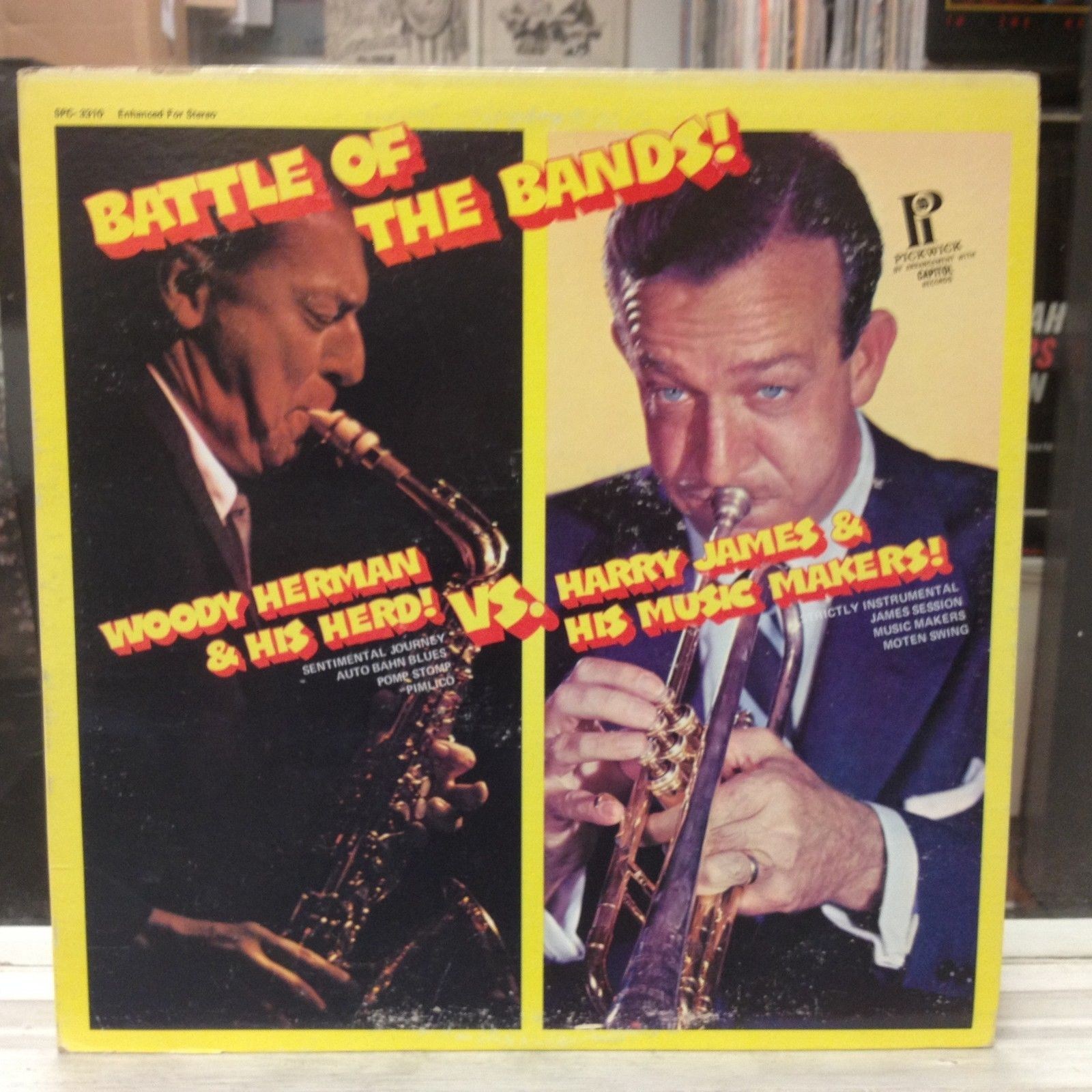 [SOUL/JAZZ]~EXC LP~WOODY HERMAN~HARRY JAMES~The Battle Of The Bands Vol. 1~