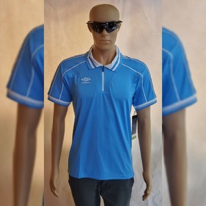 Download UMBRO POLO SHIRT MEN'S MANU 1/4 ZIP SOCCER JERSEY SHORT ...