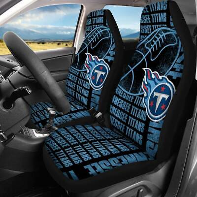 NFL Tennessee Titans Football Car Seat Cover Black 20 x 48 SLS