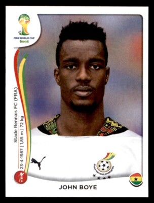 Panini WM 2014 - John Boye Ghana Nr. 533