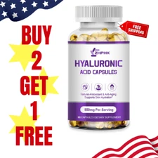Hyaluronic Acid 60 Capsules With 30mg of Vitamin C For Joint and Skin Health