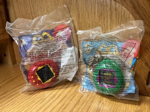 Tamagotchi McDonalds Vintage Happy Meal Toy Keychain 1998 Lot of 2 NIP - Picture 1 of 7