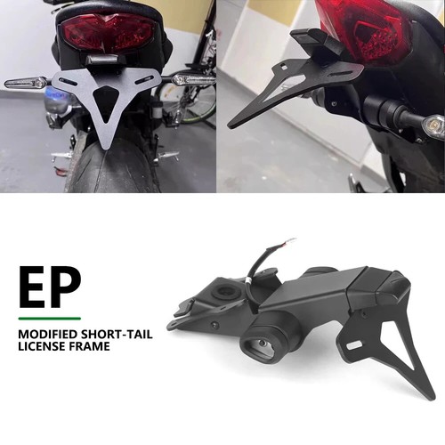 Short Tail Stock License Plate Holder Rear Tidy Kits For YAMAHA MT-09 2021-2024 - Picture 2 of 7