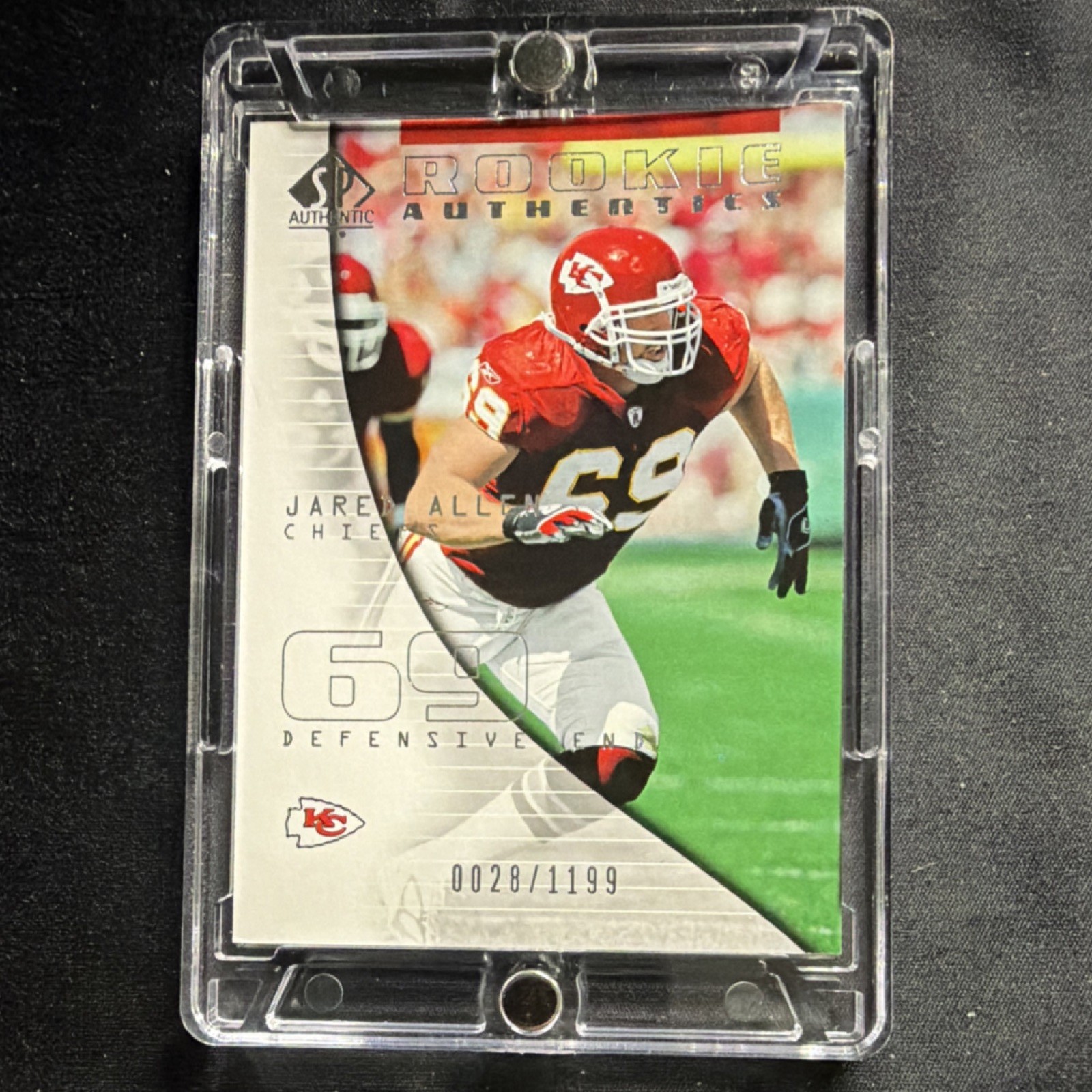 Upper Deck 2004 SP Authentic Rookie Authentics Jared Allen #101/1199 Chiefs RC