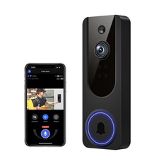 1080p WiFi Video Doorbell Camera Wireless, Battery Powered, AI Human and Moti...