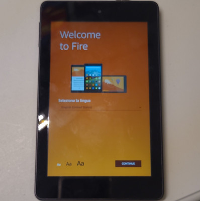 Amazon Fire 7in Tablet 8GB 1GB RAM Wi Fi Black Bluetooth Fire OS