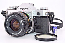 Canon AE-1 35mm Film Camera w/ FD 28mm F2.8 S.C. Lens Tested Fully Working Exc 3