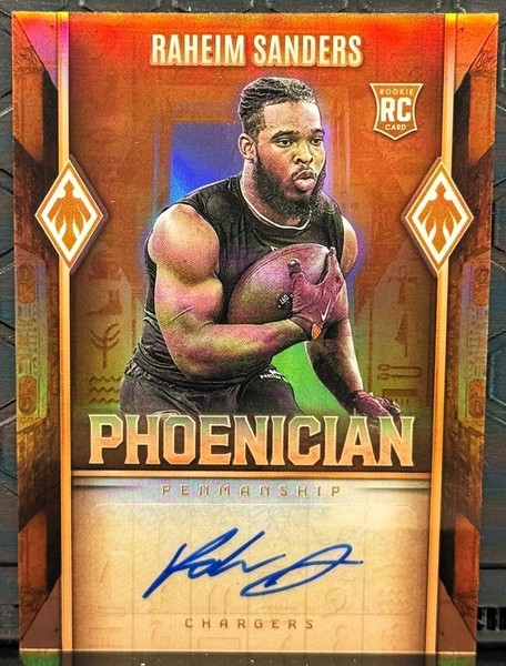 Panini Phoenix Phoenix Penmanship 2025 #PHP-RSS Raheim Sanders novato automático