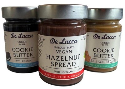 De Lucca Vegan Hazelnut Spread & Cookie Butter Bundle - 3 Pack