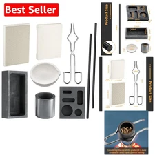Versatile 9-Piece Graphite Melting and Casting Kit for Gold and Silver Jewelry