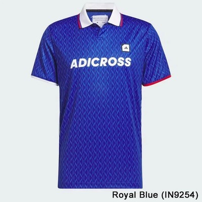 Adidas Adicross Team Royal Blue Golf One Button Polo Shirt XL Style IN9254 $90