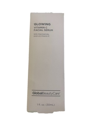 Global Beauty Care Glowing Vitamin C Facial Serum Niacinamide, AHA's & Vit E