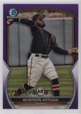 2023 Bowman Chrome Prospects Purple Refractor /250 Aeverson Arteaga #BCP-60 11ur