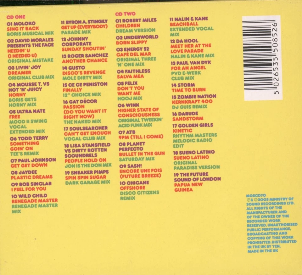 Various Artists Back To the Old Skool Ibiza Anthems double CD UK Ministry of - Bild 2 von 2