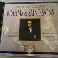 Famous Piano Concertos: Brahms & Saint-Seans | CD album 