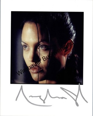 Autogrammfoto Angelina Jolie & Brad Pitt Autogramm pre-print Jolie, Angelina :