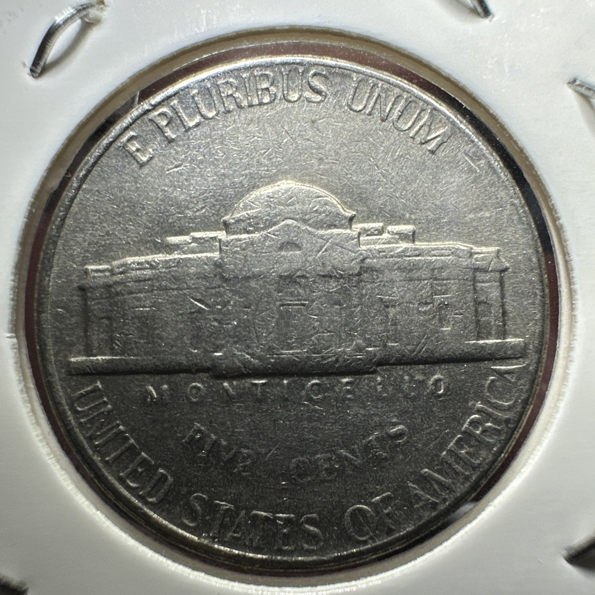 1946年 Jefferson nickel error 1946 Jefferson Nickel - Error Coin Cracked Surface | eBay