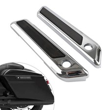 2x Saddle Bag Hinge Latch Covers For Harley Touring Electra Glide Road King 14+
