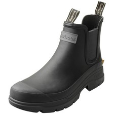 Barbour Nimbus Mens Wellington Boots in Black Ochre