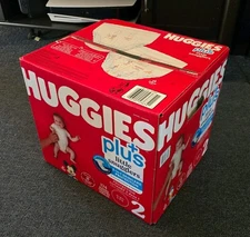 Huggies Plus Little Snugglers Size 2 Diapers - 174 Count NEW SEALED