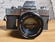 MINOLTA SRT SUPER SLR 35mm Kamera filmowa z obiektywem MC ROKKOR-PF 50mm F1.7 PRZETESTOWANA