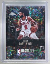 Coby White 2025 Topps Chrome Cactus Jack NBA All-Star #49 Lazer Refractor /25