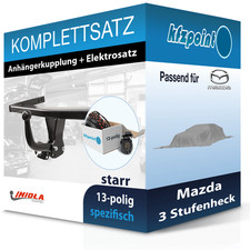 Für Mazda 3 Stufenheck 03- IMIOLA HAK-POL Anhängerkupplung starr + 13polig neu