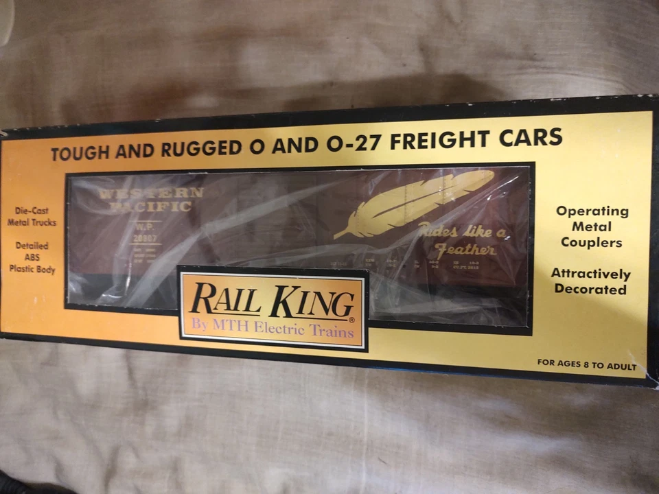 MTH RAIL KING  30-7444 WESTERN PACIFIC BOXCAR W.P. 20807 - Image 4 of 4
