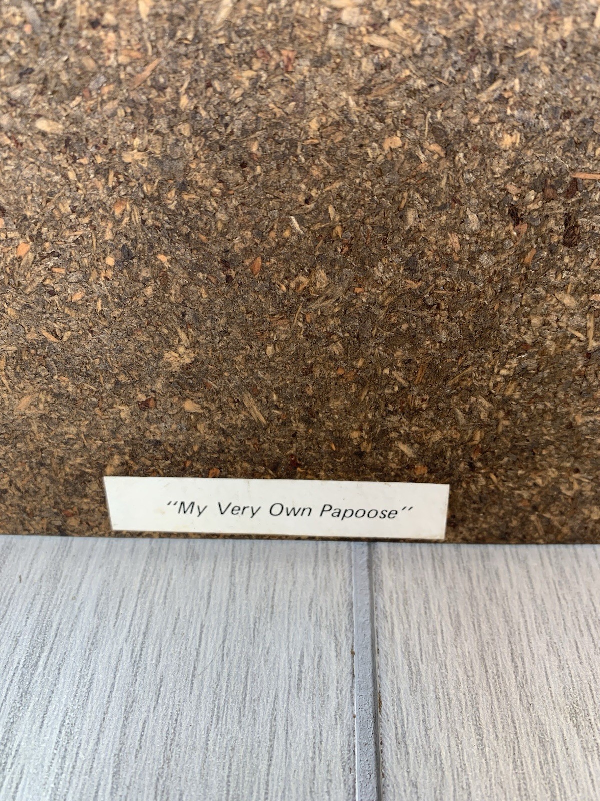 De Grazia Signed  Wall Hanging Wood Plaque Art MY VERY OWN PAPOOSE Decor