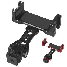 Aluminum Alloy 1/4" Thread Tripod Cold Shoe Clamp Mount Holder for Cellphone