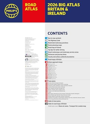 2026 Philip's Big Road Atlas of Britain & Ireland by Philip'... - - Image 9