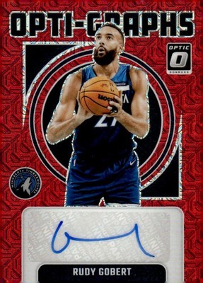 Rudy Gobert #OG-RUD 2024-25 Donruss Optic Opti-Graphs Choice